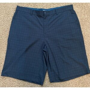 Nike Golf Men's Shorts Plaid Dri-Fit Lightweight W38" Blue